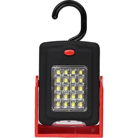 Lampe de travail portable LED avec support magnétique, réglable et étanche, pour l'extérieur, le camping et autres activités de plein air. Lampe à piles.