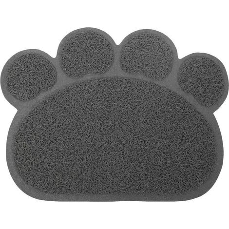 1 tapis de litière pour chat, forme de griffe, PVC souple, absorption sable et déchets, usage intérieur et entrée (1/5)