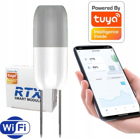 Sensor inalámbrico de temperatura y humedad del suelo para exteriores Tuya WiFi (1/5)