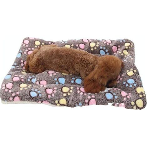Couverture épaisse en flanelle et chaude, couverture marron pour chien et tapis pour chat (4932 CM, douce) (1/5)