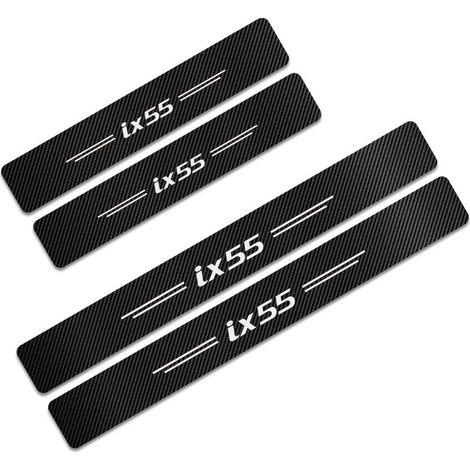 (Pour Ix55) 4 autocollants en fibre de carbone pour seuils de porte de voiture Hyundai I20 I10 KONA IONIQ I40 CRETA EQUUS IX25 IX55 EON - Accessoires auto (1/3)