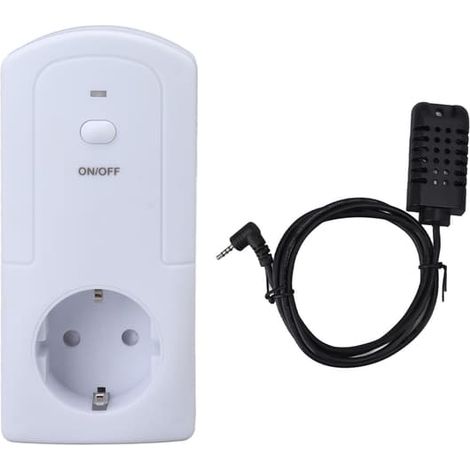 Thermostat sans fil Wi-Fi à brancher, régulateur de température, chauffage, refroidissement, capteur de température, fonction humidificateur, 90-250 V CA, prise UE, 16 A, 3680 W (1/5)
