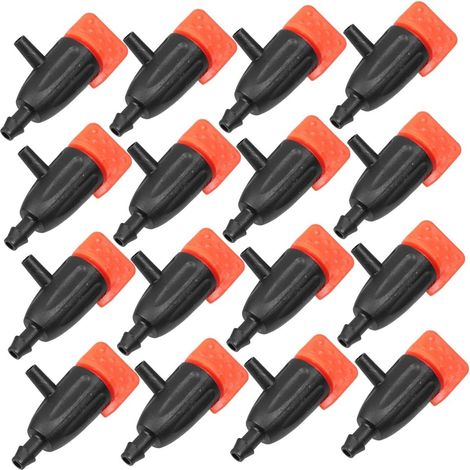 Elkuaie Drippers Garden - Goutteurs d'irrigation - Système de pression réglable - 30 pièces - Rouge (1/5)