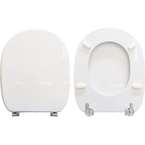 Copriwater Alba Vitruvit legno rivestito in resina poliestere bianco (1/4)