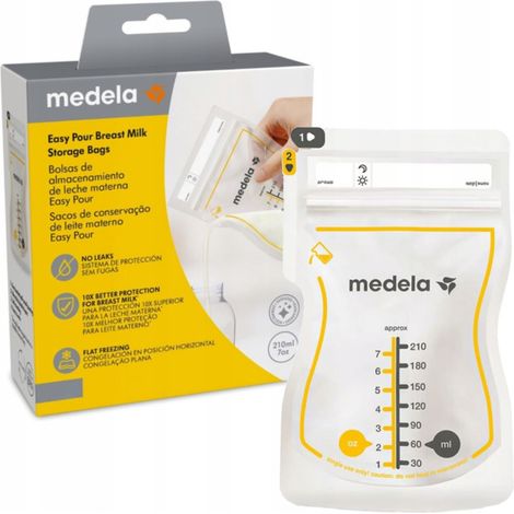 Sachets de conservation de lait maternel Medela Easy Pour, lot de 50. (1/5)