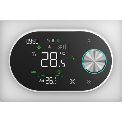 Termostato Smart WiFi con Sonda Beca BAC-9000MLWE-FAN Expert4house Edition  Bianco