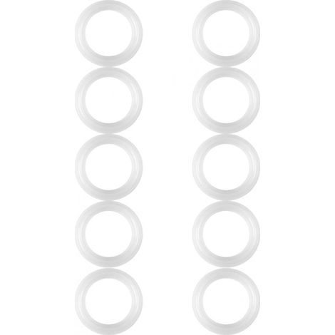 Joint d'étanchéité en silicone, 1.5" Pince sanitaire Virole Joint d'étanchéité en silicone Rondelle Anneaux d'étanchéité, 10 pièces (1/5)