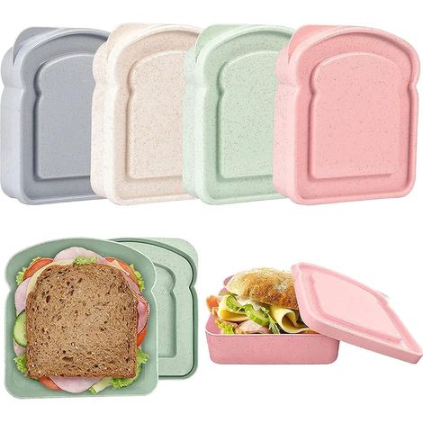 Sac à lunch en plastique, compatible avec le micro-ondes, sans BPA, idéal pour emporter au travail, à l'école, en pique-nique ou en voyage.-AquaForge (1/4)