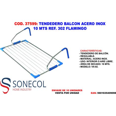FPLUS tendedero balcon acero inox 10 mts vx-02 ref. 302p , tendedero balcon acero inox 10 mts vx-02 ref. 302p