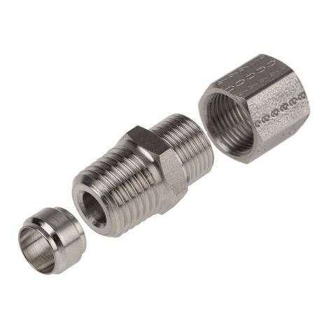 Manchon Droit Legris BSP Mâle 1/4pouce ( Prix pour 1 )