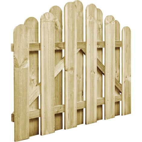 Portail de jardin bois de pin imprégné 100x75 cm