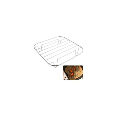 grille pour air fryer, accessoires air fryer, Compatible avec Cosori Dual Blaze et Turboblaze, Acier inoxydable S304, Diagonale minimale requise 27 cm, Polyvalent, 20.5x20.5x5.3 cm (1/5)