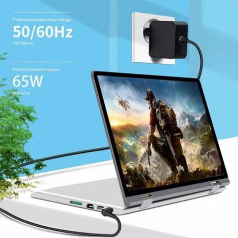 Chargeur - 65 W - 20 V 3.25 A - Connecteur 4.0 x 1.7 mm - Pour Ordinateurs Portables Lenovo Ideapad - 1 Pièce (1/5)