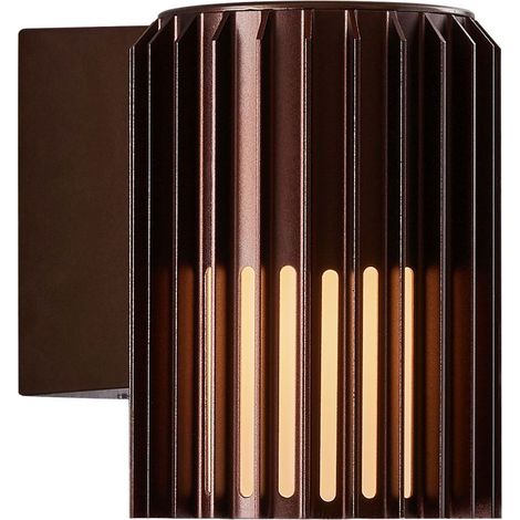 Applique murale luminaire ALUDRA Aluminium Seaside marron H. 16,8 IP54 Nordlux-Extérieur