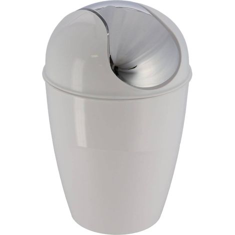 Poubelle pp conique avec couvercle 5,6l- blanc - Tendance (1/2)