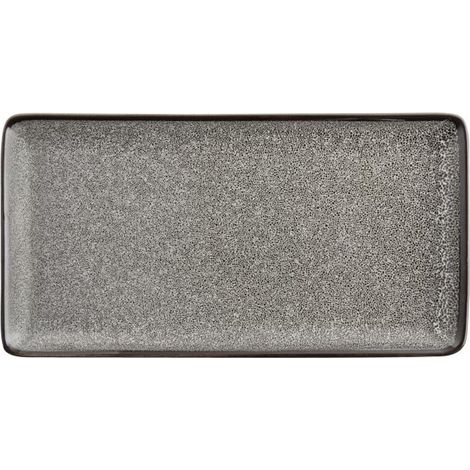 Assiette Rectangulaire Mineral Effet granit - Lot de 6 - (1/4)