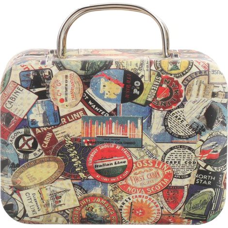Boîte De Rangement Pour Faux Étui De Voyage Vintage Créatif Petit Coffre à Bijoux Organisateur De Maquillage Et Accessoires Boîte Élégante Et Pratique Pour Beauté (1/2)