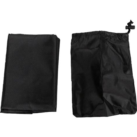 Housse de foyer avec poignée, robuste, imperméable et résistante à la poussière, pour protéger votre brasero rond sur votre terrasse extérieure. (1/5)