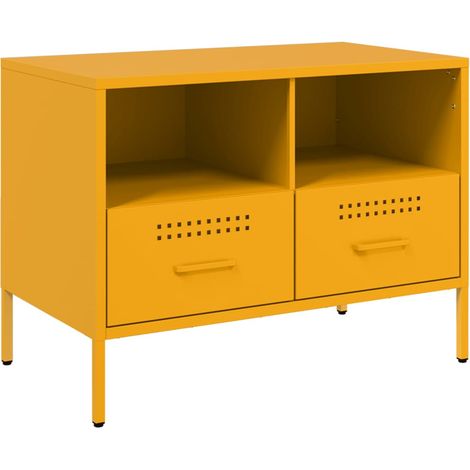 Maison Exclusive - TV-Schrank Senfgelb 68x39x50,5 cm Stahl