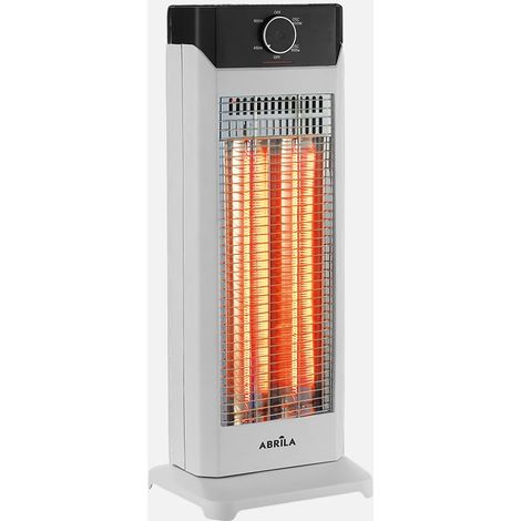Estufa eléctrica de carbono Morris 900W blanco/negro 2 potencias