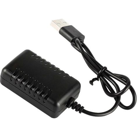 Câble de charge USB pour batterie LiPo 7,4 V 2S avec connecteur 3 broches pour voiture RC, bateau, crawler, drone FPV et quadricoptère (1/4)