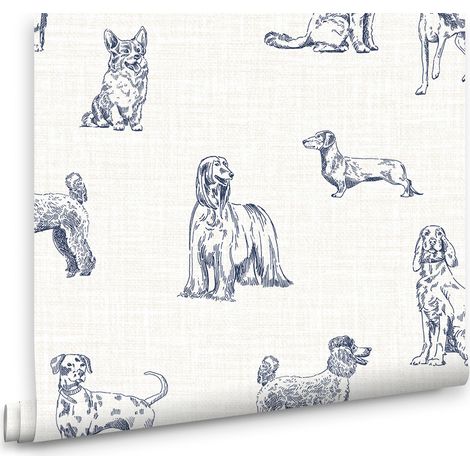 Joules Vliestapete Sketched Dogs 10mx52cm (1/5)