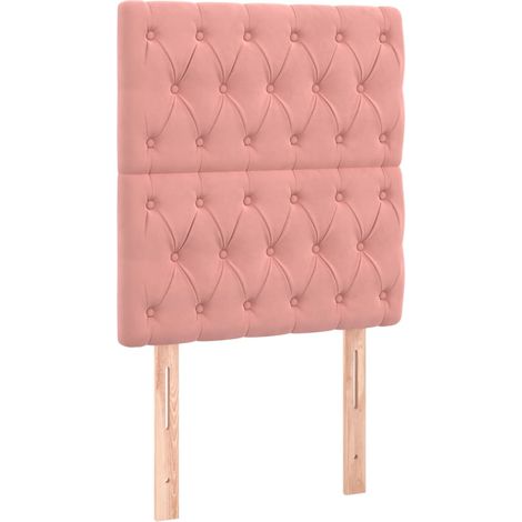 Maison Exclusive - Testiera Rosa 80x7x118/128 cm Velluto