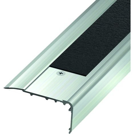 Nez de marche EVOLUTIF L 2CBIS aluminium 67 x 32 mm longueur 3000 mm à visser sans bande - DINAC