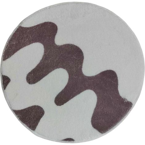 Coussin de siège antidérapant pour chaise, 40 x 40 cm, confortable, en polyester, idéal pour salle à manger, salon, voiture ou cuisine.-round coffee beige (1/5)
