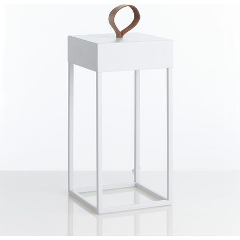 Lámpara de mesa LED minimalista blanca USB recargable Leeman (1/4)