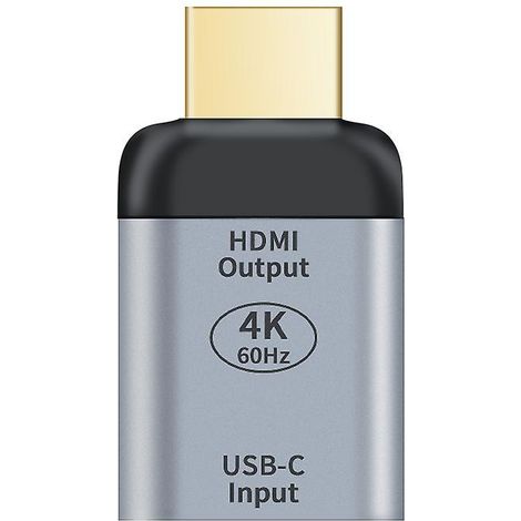 Adaptateur USB-C Femelle vers HDMI Mâle 4K 60Hz, Convertisseur USB 3.1 Type C vers HDMI, Compatible PC, MacBook, Téléphone, Support HD, Câble Adaptateur Haute Définition (1/3)