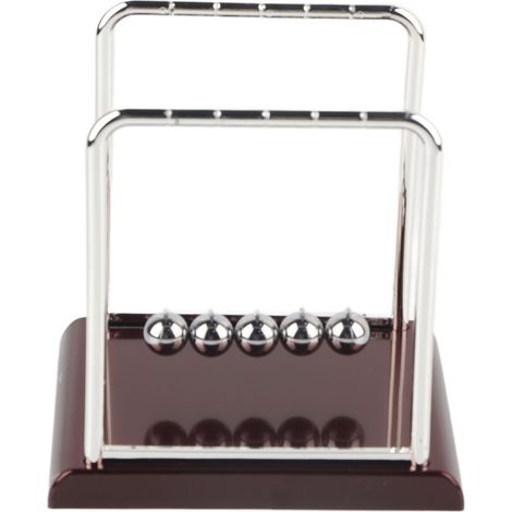 Square Balance Pendulem Ball Toy Home Office Bureau Table Ornement Cadeau (L) (1/5)