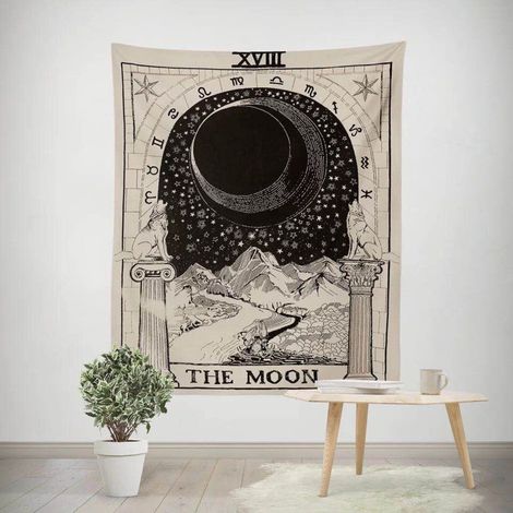 Tapestry - Velours Peau De Pêche - 150 x 130 cm - Décoration Murale Lit Plage Pique-Nique - 1 Pièce (1/3)