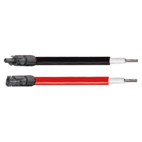 2 X 5 M cables solaires 6 mm2 rouge et noir