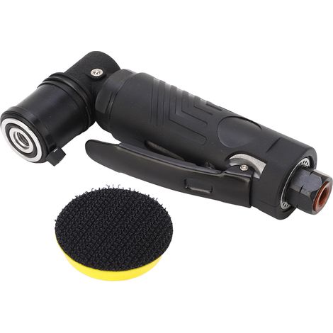 Ponceuse pneumatique orbitale 8500tr/min, polisseuse à air comprimé, entrée 1/4in, disque abrasif 30mm, coudée, ponceuse-meuleuse d'atelier (1/5)