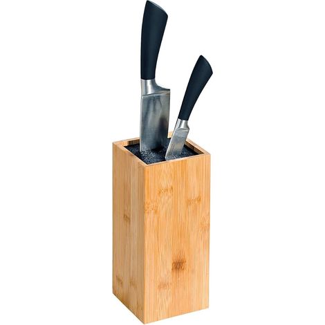 Bloc à couteaux en bois Beige (1/4)