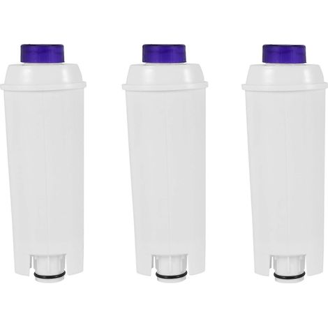 Lot de 3 filtres à eau pour machine à café Delonghi DLSC002, cartouches de rechange avec charbon actif (1/5)