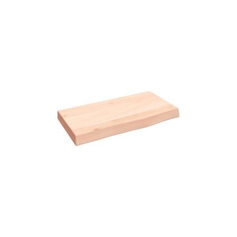 Étagère murale 40x20x4 bois de chêne massif non traité