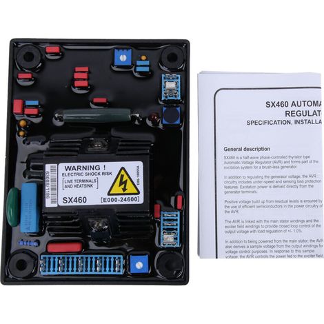 Régulateur de tension automatique, régulateur SX460 haute résistance précision protection basse vitesse pour un usage domestique (1/5)
