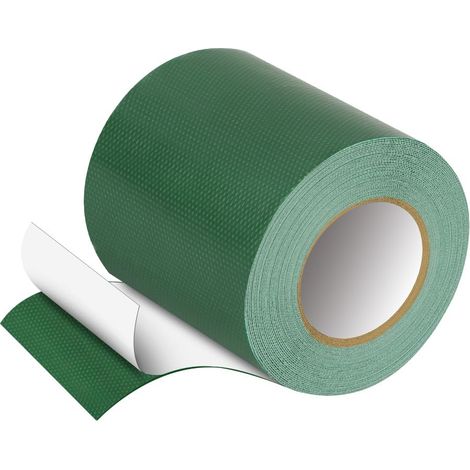 Ruban de Réparation en Tissu, 8cm x 5m Ruban Adhésif Toilé en PVC, Rubans Adhésifs en Tissu Imperméable pour Réparation de Tentes, Auvents, Bâches, Matelas Pneumatique, Vert (1/5)