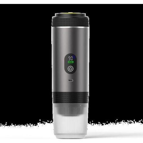 3 En 1 Multifunctional Capsule Machine - 12V Cafetire Expresso Chauffage lectrique de Voyage-Gris mu MACHINE A CAFE DOSETTE (1/4)