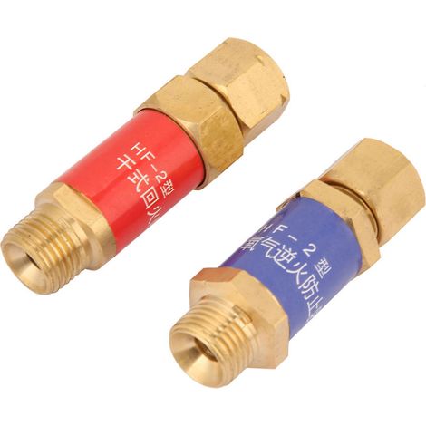 1 paire de clapets anti-retour oxygène-acétylène, pare-flammes M161,5 HF2 (1/5)