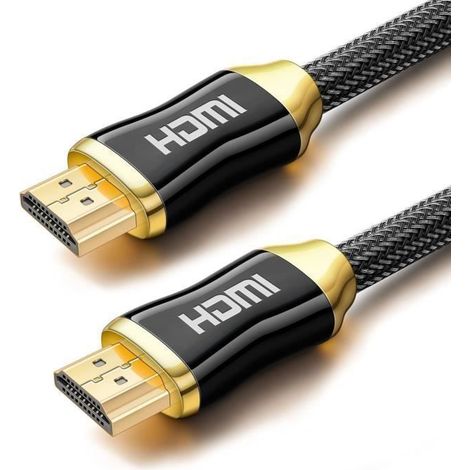 Câble HDMI 4K 2m - Câble HDMI 2.0 Haute Vitesse par Ethernet en Nylon Tressé Supporte 3D/ Retour Audio,TV Ultra HD (1/4)