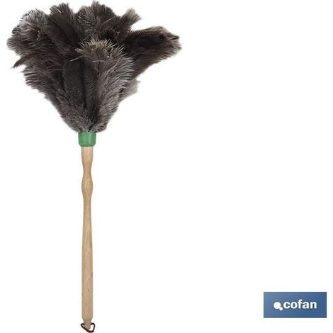 Plume d'autruche 54cm avec manche ergonomique (1/4)