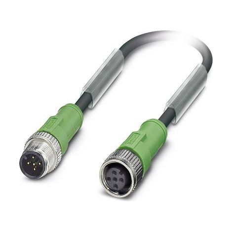 Phoenix Contact SAC-5P-M12MS cable negro y gris de 5 m