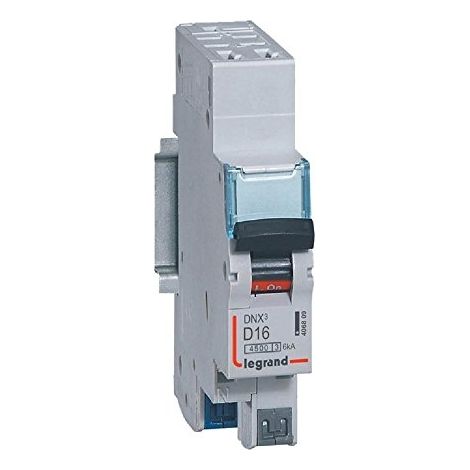 Legrand 406809 Leistungsschalter 1P+N 16 A Legrand Dnx³ 4500 6 kA, D-Kurve, Auto/Auto, 230 V
