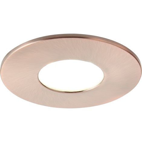 Litecraft Recessed Downlight Fire Rated LED Fixed Ceiling Spotlight - Antique Copper (1/5)