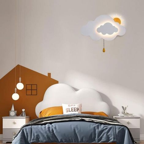 Applique Murale Nuage - 6 W LED - Chambre Enfant - 26 x 15 cm - Blanc (1/5)