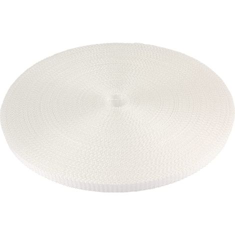 sangle volets roulants de 14mm rouleau de 50m - blanc (1/5)