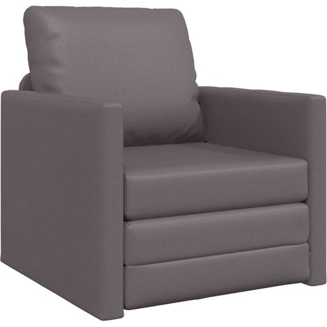 Canapé-lit，Canapé convertible Gris 74 x 77 x 81 cm Velours CFW53035 (1/5)